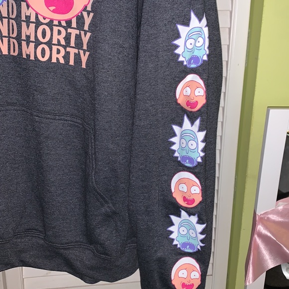 Rick and morty unisex hoody sweatshirt large nwot - Picture 3 of 6